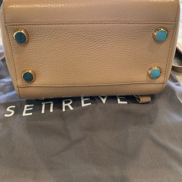 Pre-owned SENREVE Mini Maestra - Dolce leather/ Butterscotch color Gold hardware - Picture 5 of 9